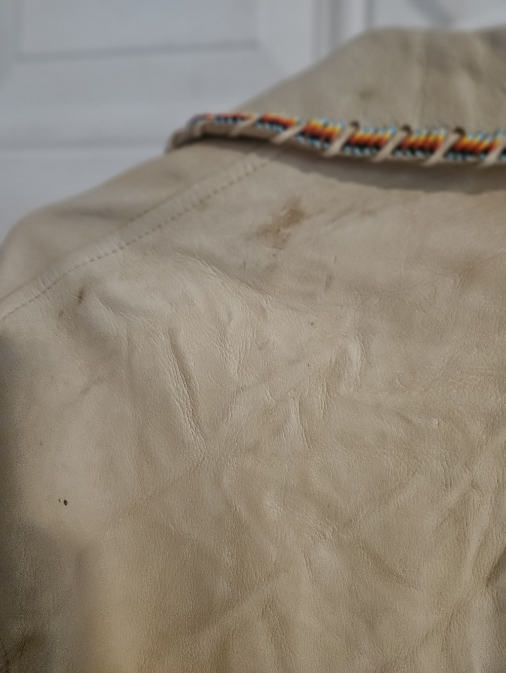 Ralph Lauren Polo Country  Vintage Indian Inspired Western Leather Jacket Xl - Picture 14 of 14